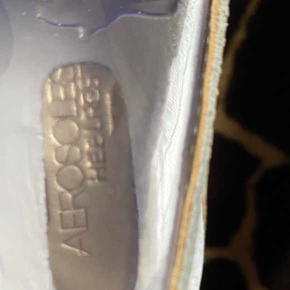 AEROSOLES Leather Honey Blossom Bone Snake Print Wedges - Picture 9 of 15